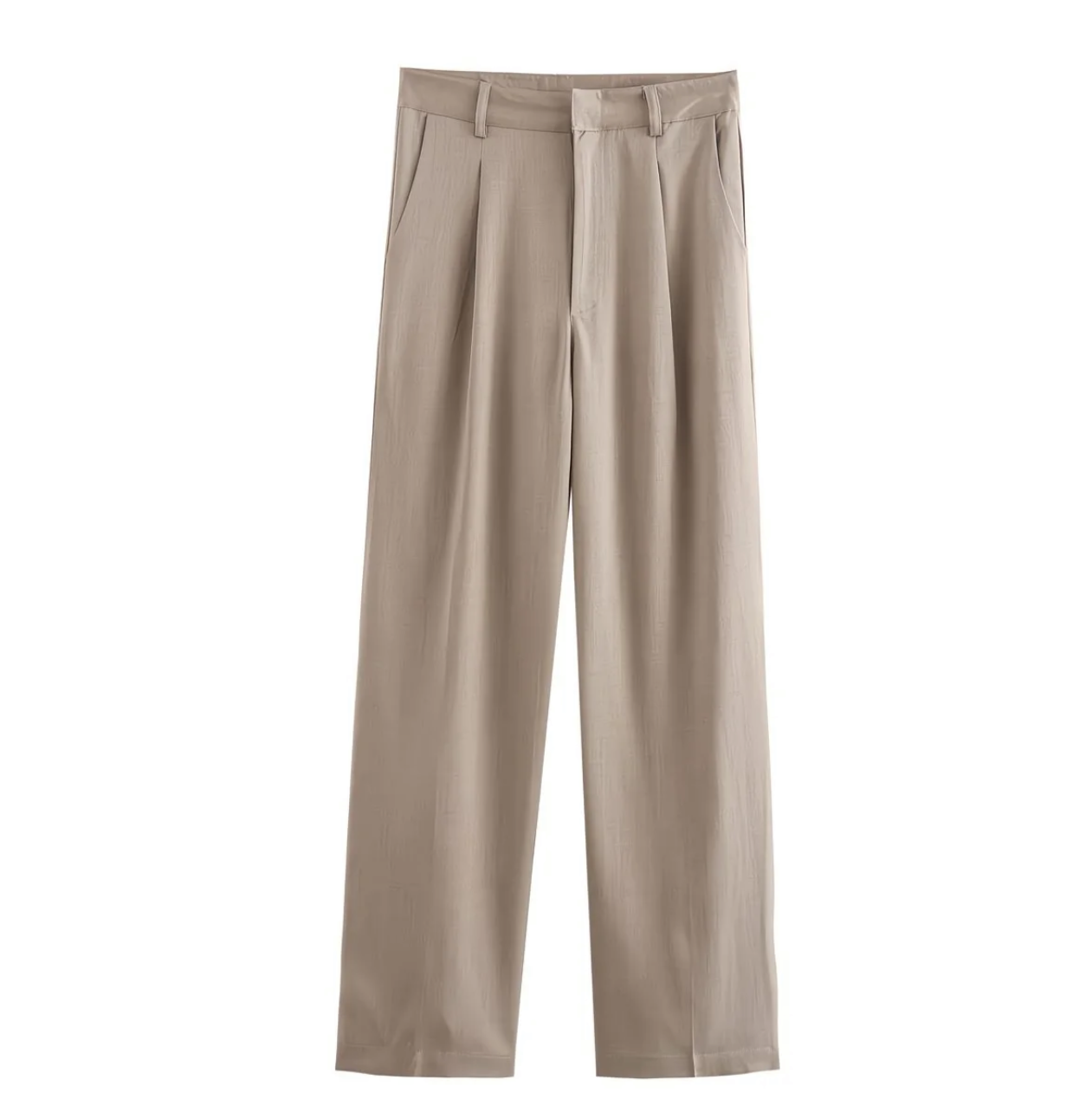 Ensemble Tailleur Femme Chic 2 Pièces – Veste Courte à Poches & Pantalon Large Élegant