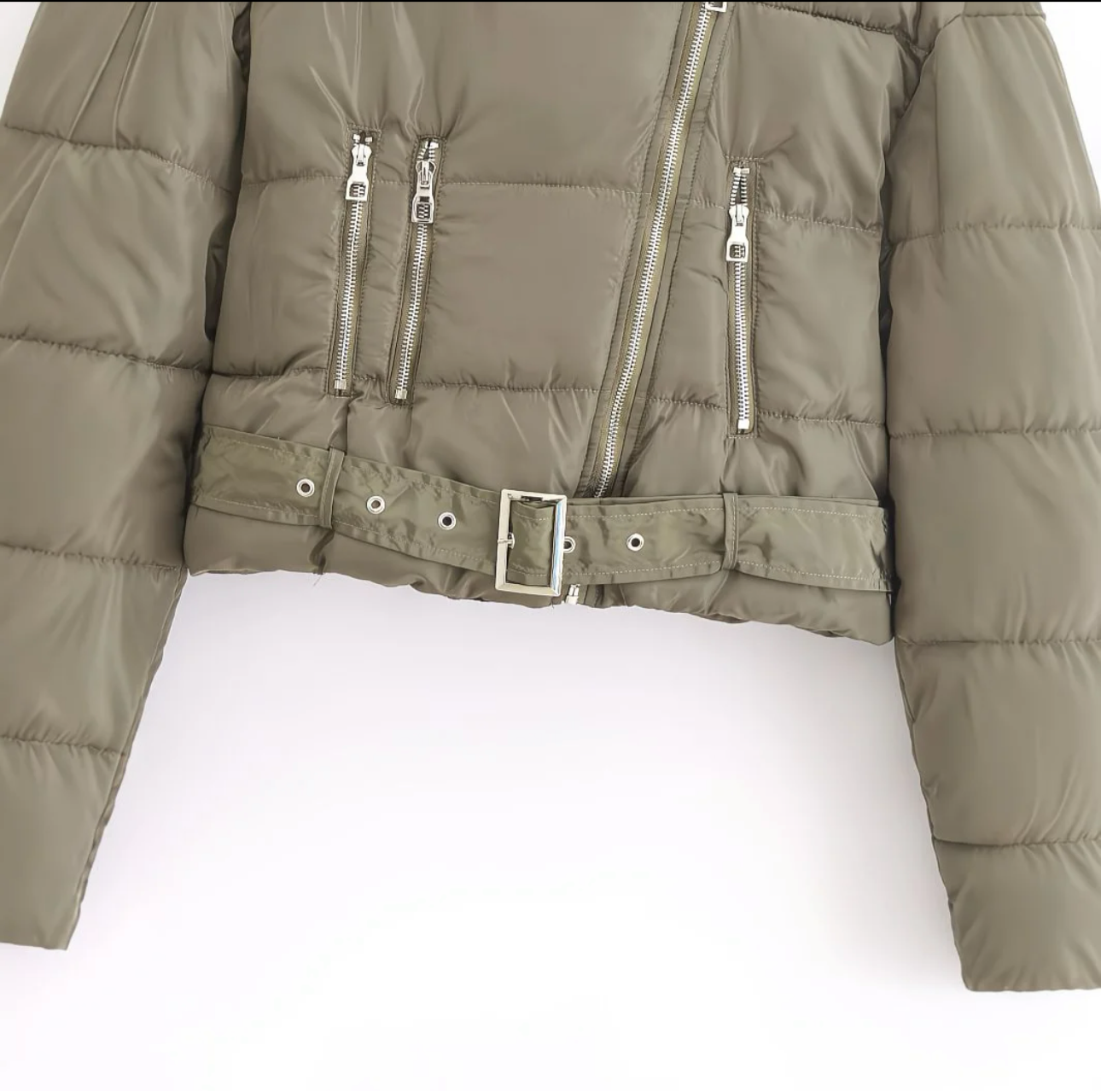 Veste matelassée courte à capuche - Style urbain chic