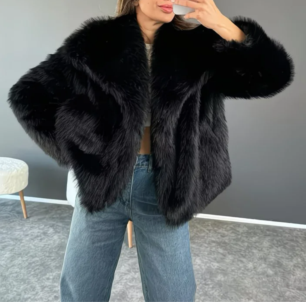 Manteau Velora Paris – Fourrure Élégance Hivernale