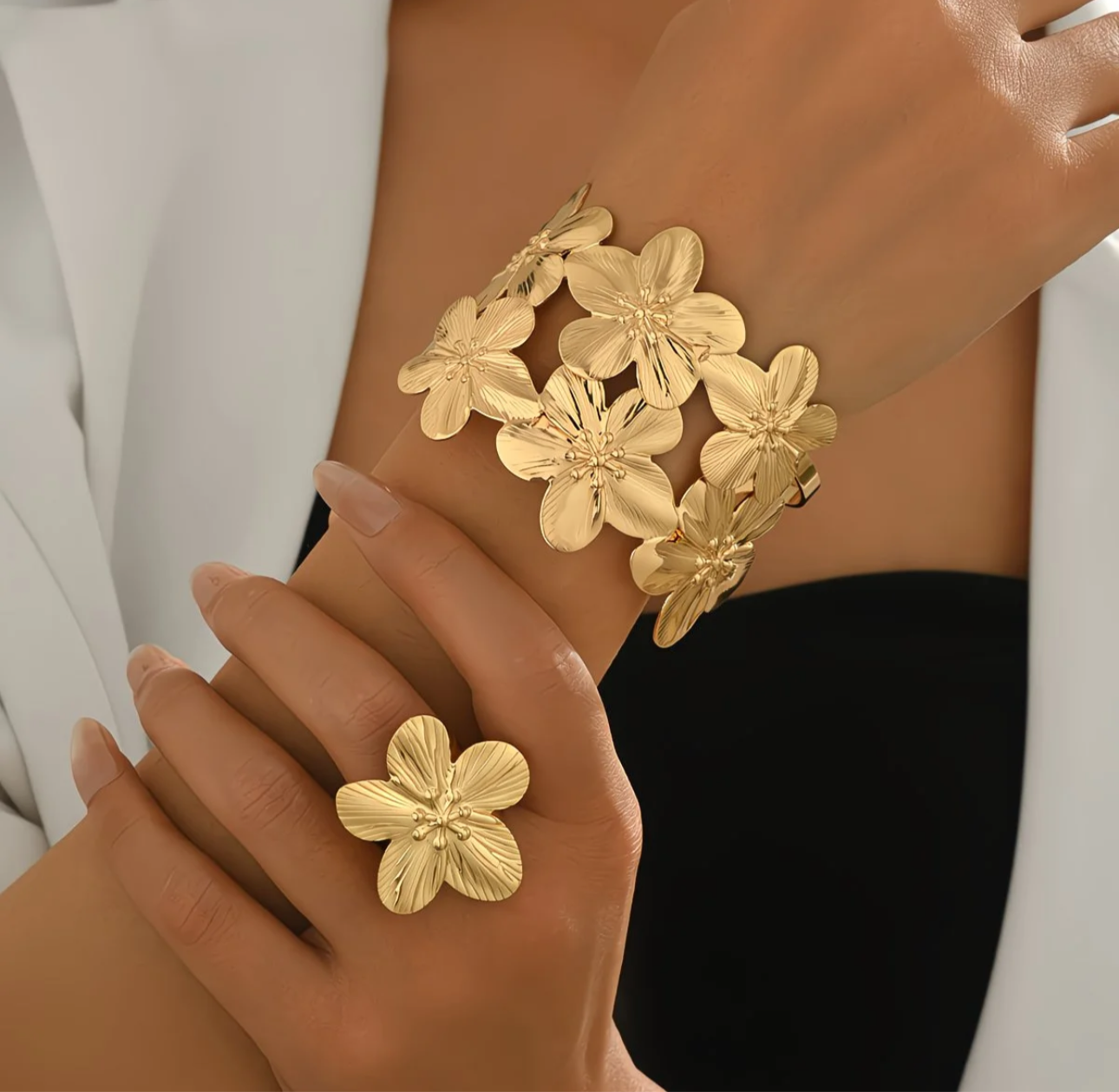 Bracelet Velora Paris – Fleur Élégance
