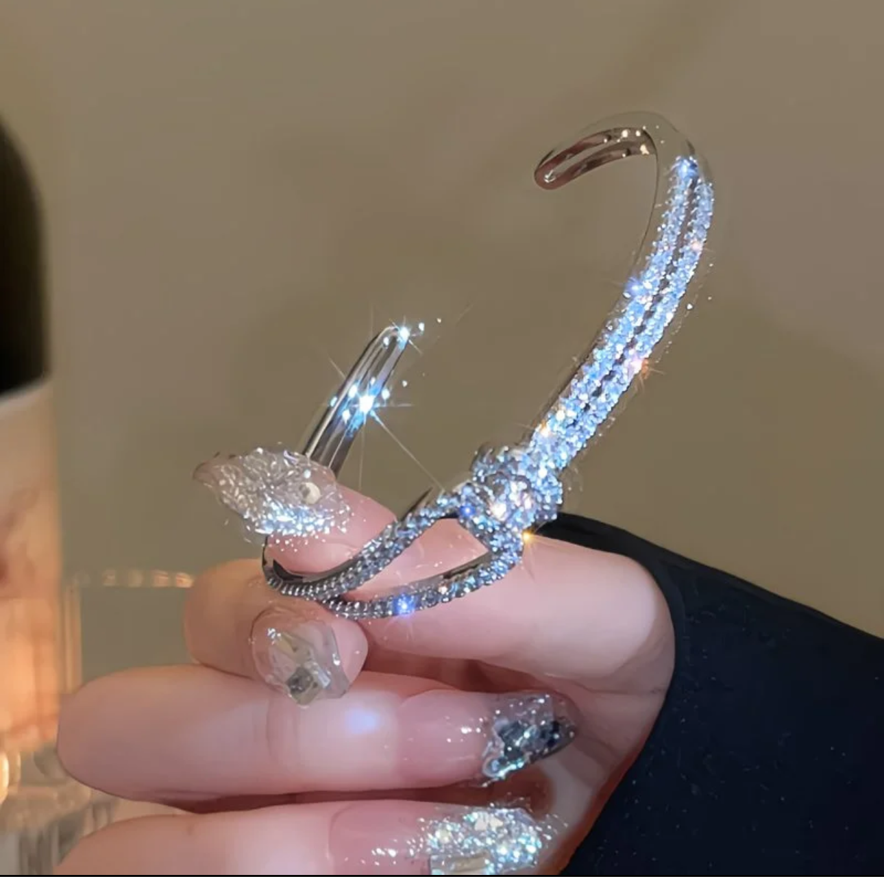 Bracelet Velora Paris – Nœud Éclat Cristal