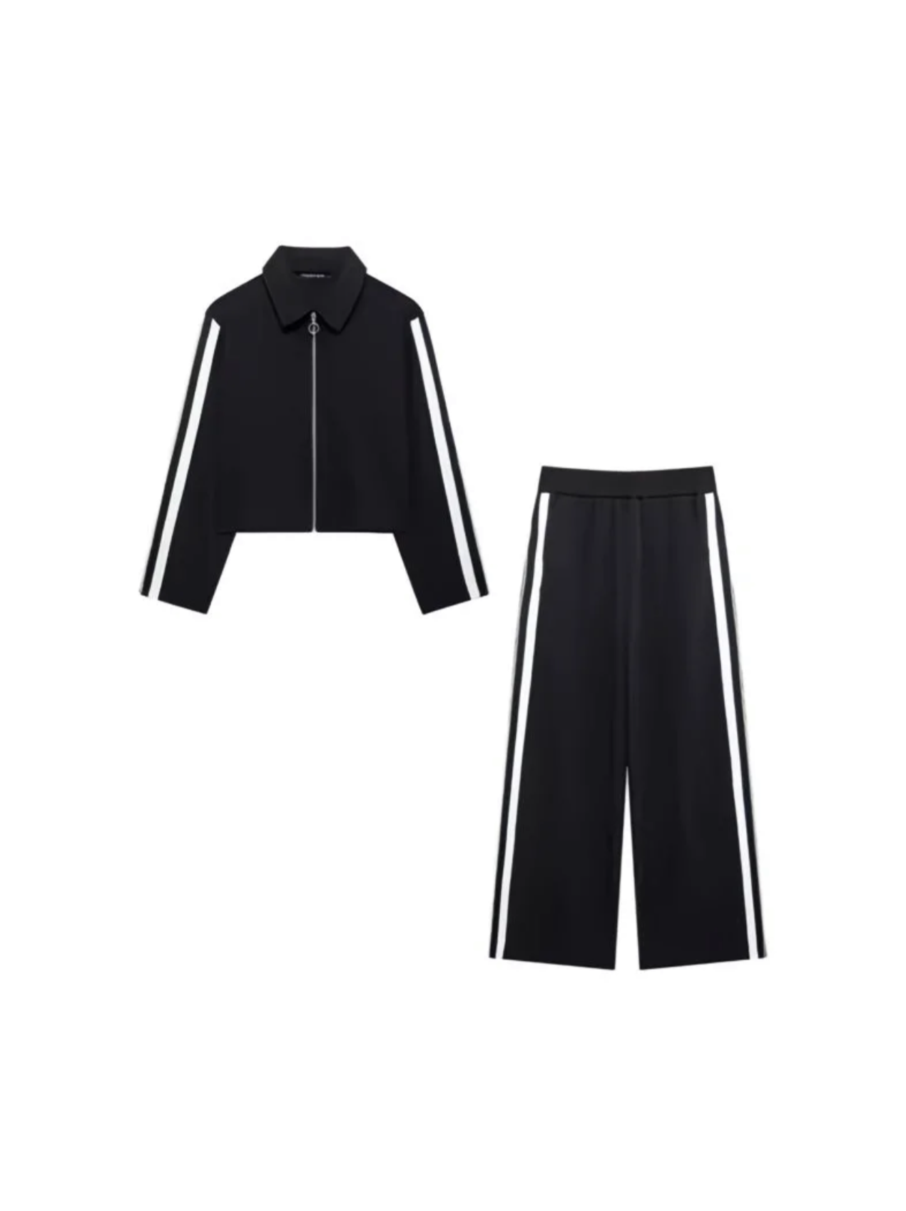 Ensemble décontracté à bandes latérales – Style sport chic