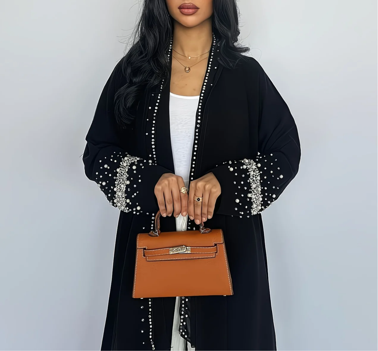Abaya Perla — Élégance Intemporelle et Détails Précieux