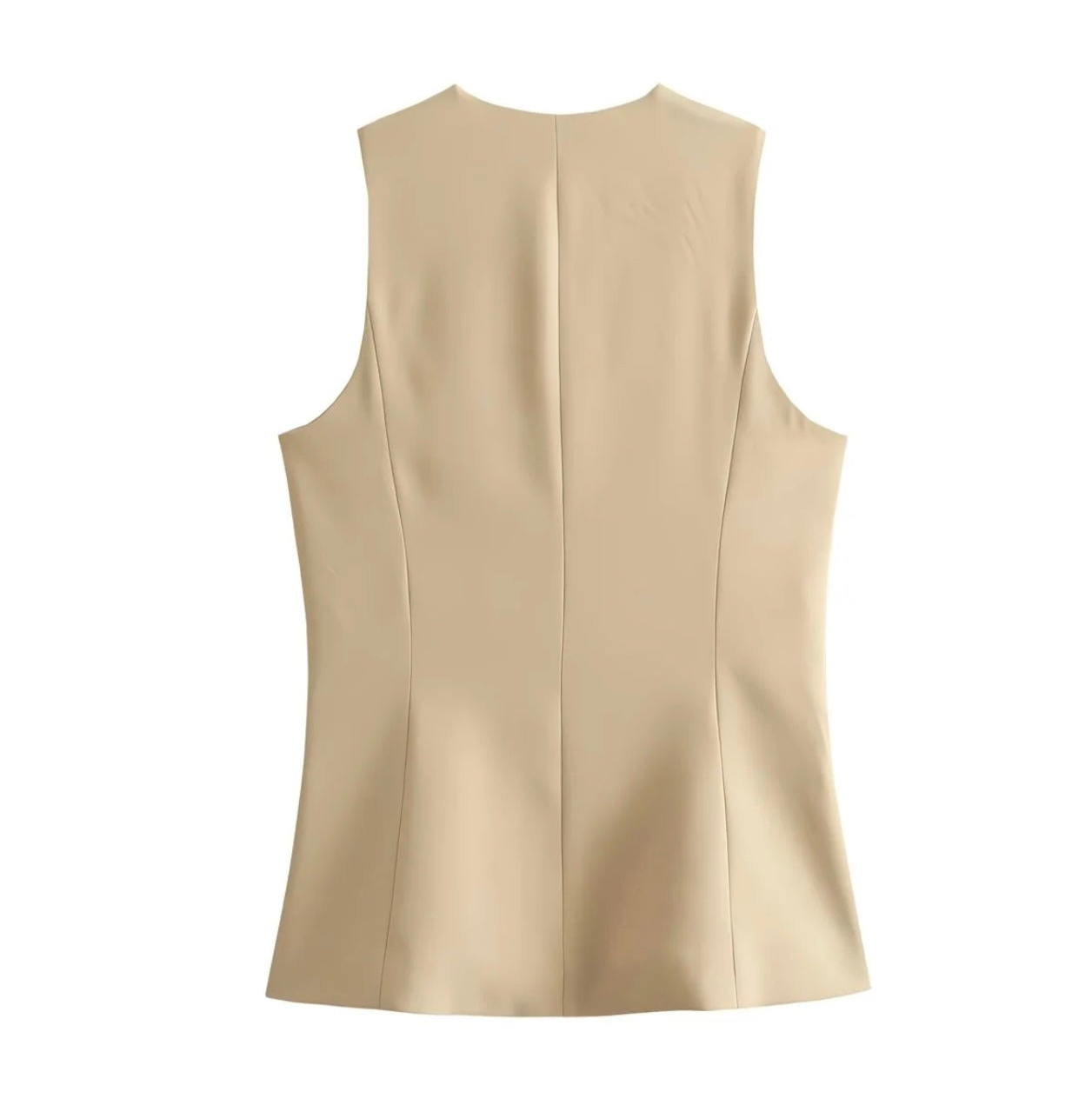 Ensemble Femme Élégant – Gilet Boutonné & Jupe Midi Taille Haute