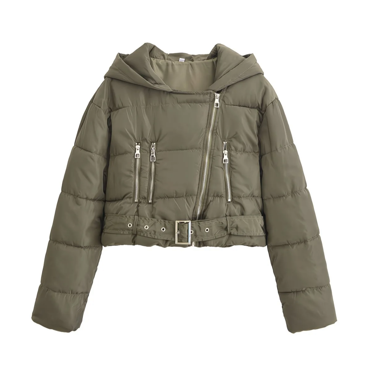 Veste matelassée courte à capuche - Style urbain chic