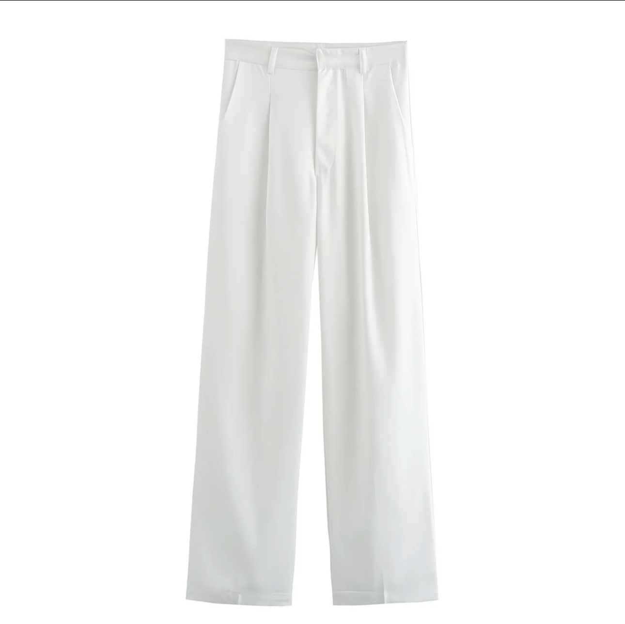 Ensemble Tailleur Femme Chic 2 Pièces – Veste Courte à Poches & Pantalon Large Élegant