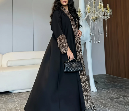 Abaya Léopard Prestige – Vérole Paris