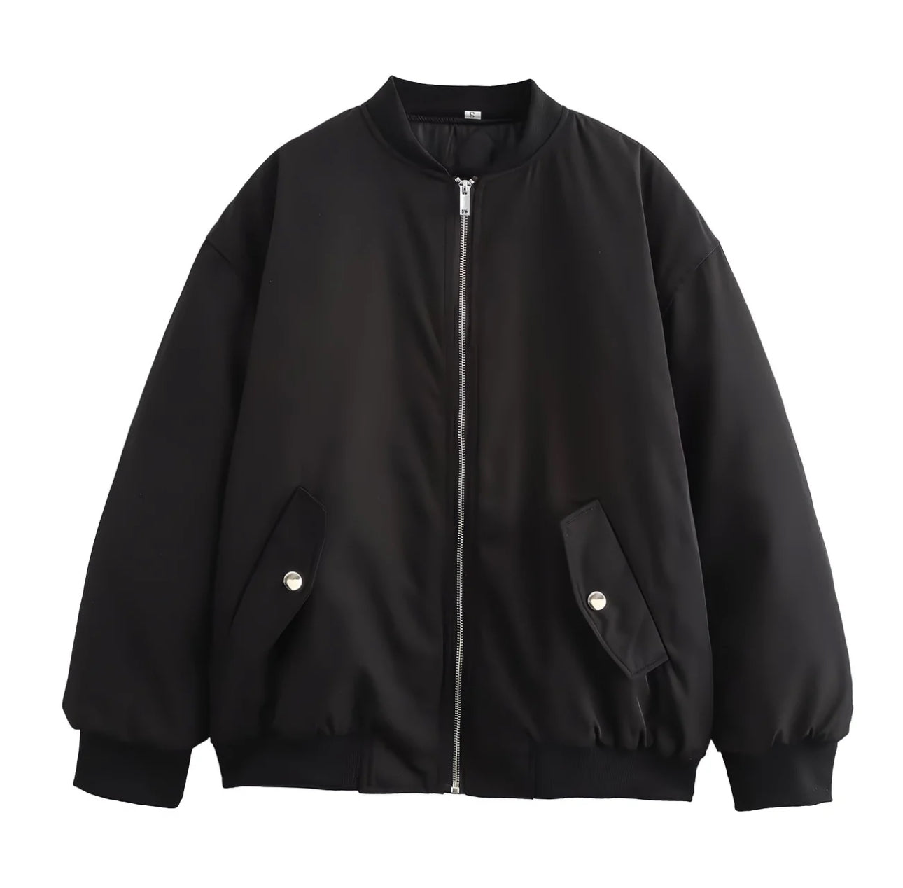 Blouson Bomber Noir Oversize