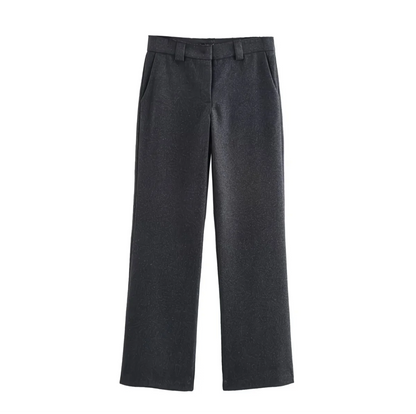 Ensemble tailleur femme noir avec ceinture – Élégance moderne automne