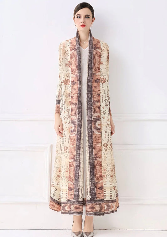 Manteau Long Imprimé Chic – Style Bohème