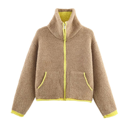 Veste Teddy Doublée – Confort Ultra Doux & Style Moderne