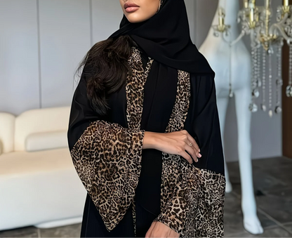 Abaya Léopard Prestige – Vérole Paris