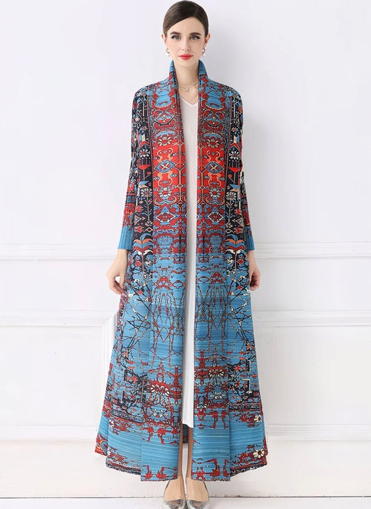 Manteau Long Imprimé – Style Bohème
