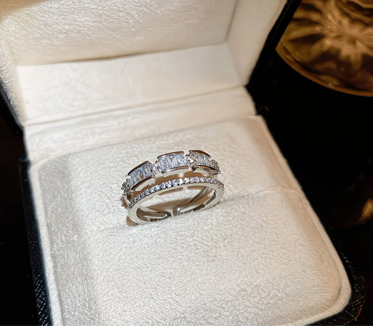 Bague Velora Paris – Duo Éclat Diamanté