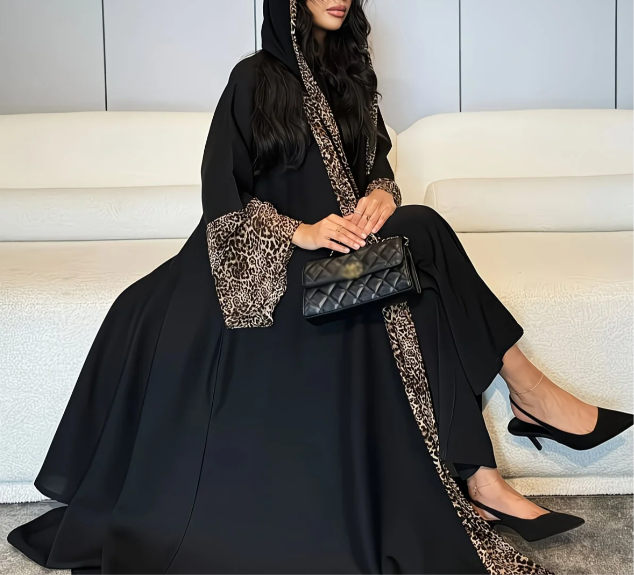 Abaya Léopard Prestige – Vérole Paris