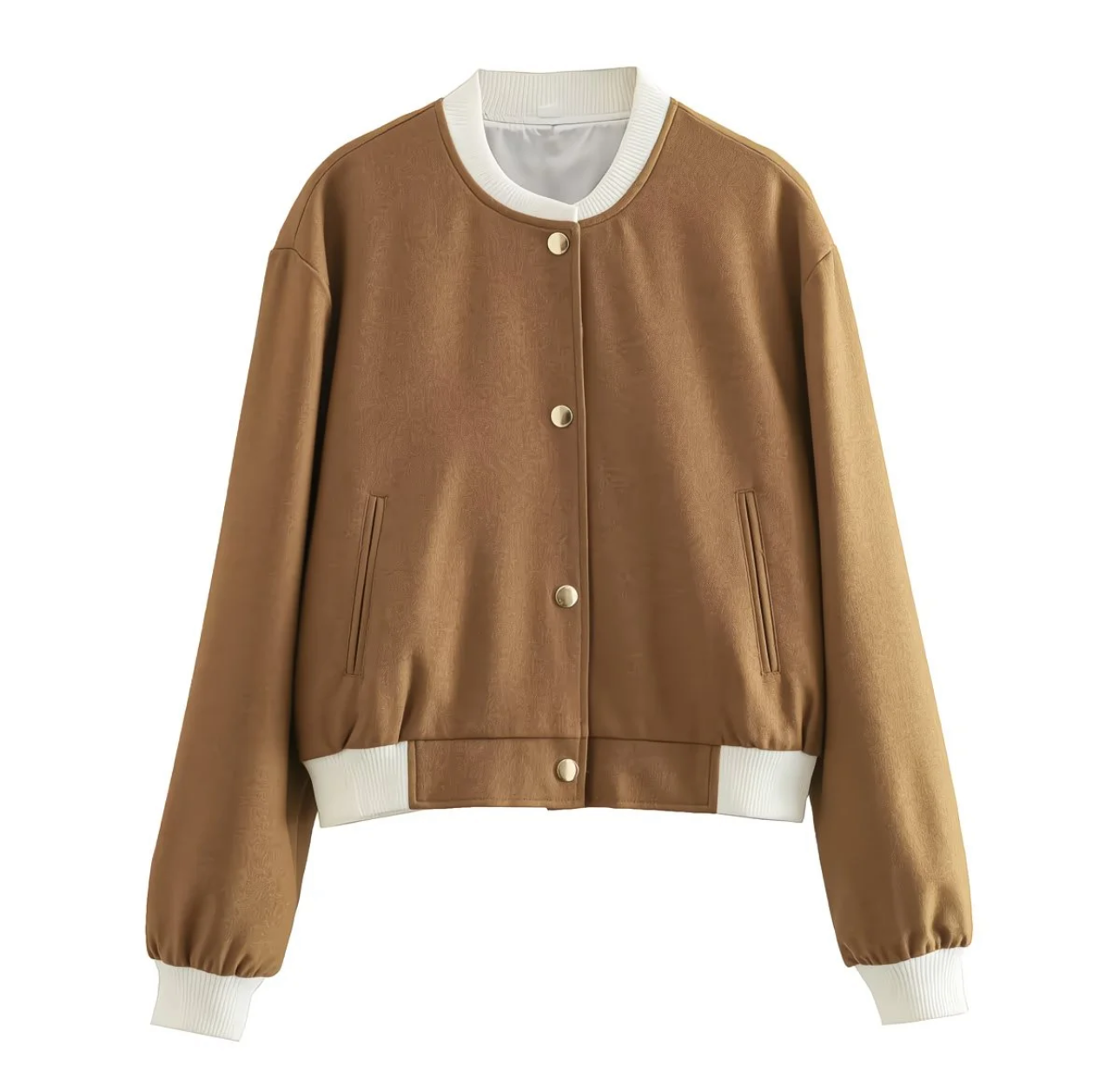 Blouson mélangée – Style bomber minimaliste