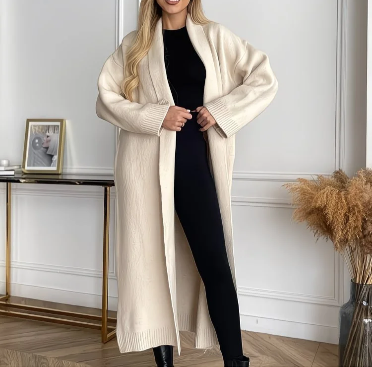 Cardigan Long Femme – Style Cocoon Élégant et Confortable