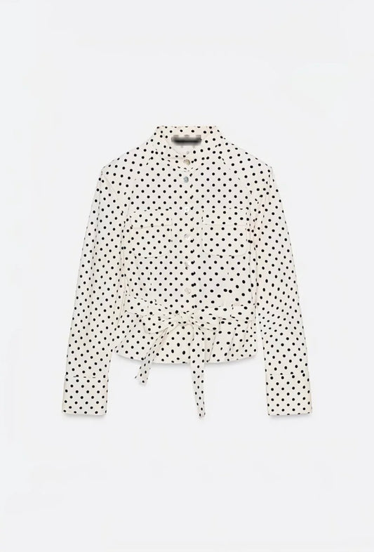 Ensemble Pois Ceinturé – Élégance Vintage